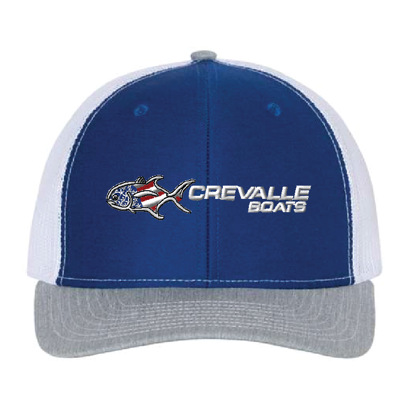 Trucker Hat - Royal / Heather / White